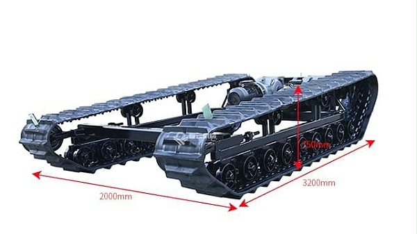 3米2长电机履带底盘