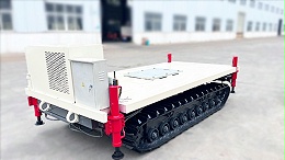 白色遥控履带车