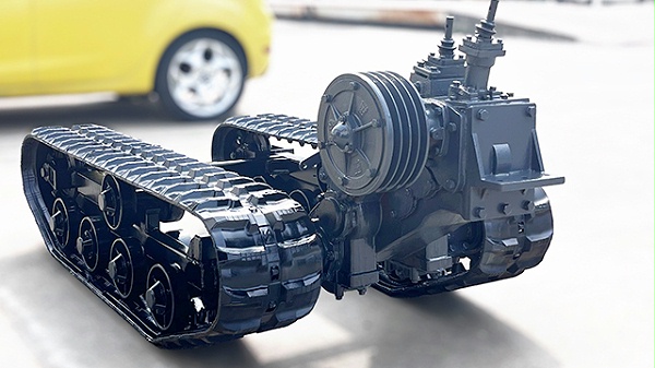 1米4长变速箱履带底盘