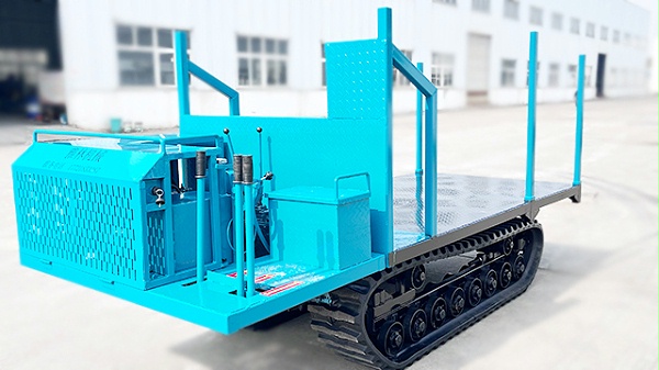 履带平板自卸车