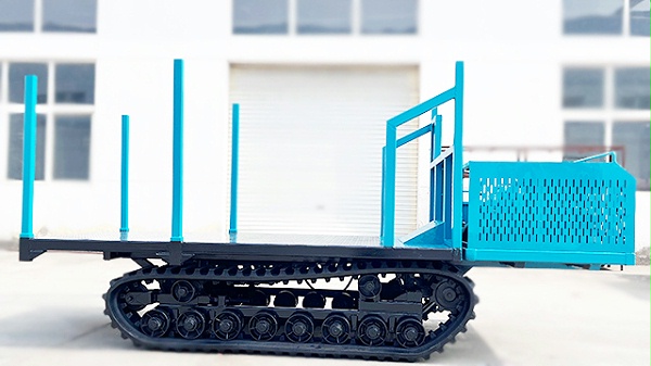 履带平板自卸车