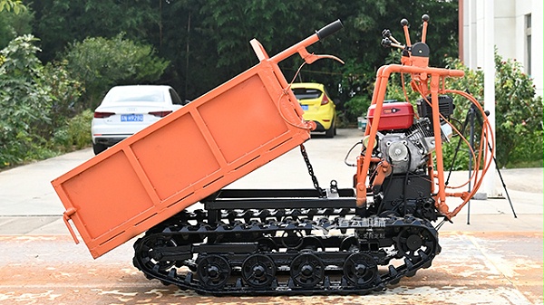 节能的小型手扶履带运输车