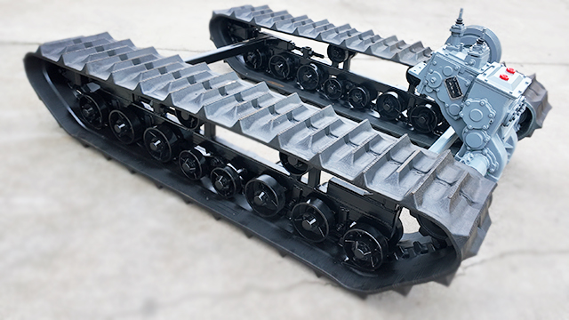 2米4变速箱履带底盘