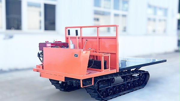 自卸平板履带车