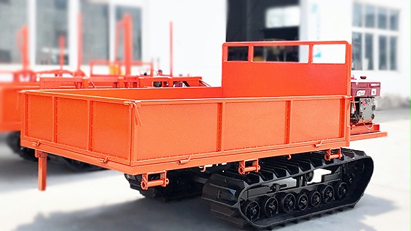 橙色履带车